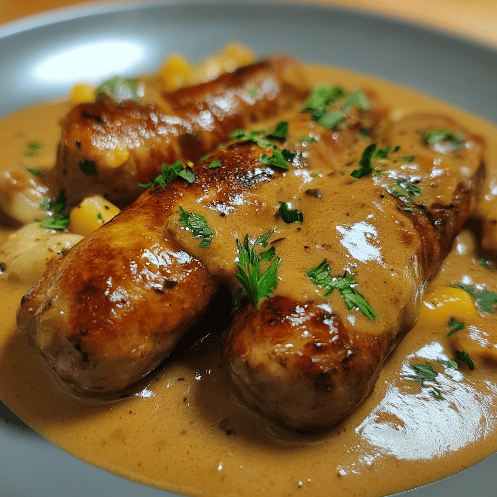 Andouillette à la sauce moutarde