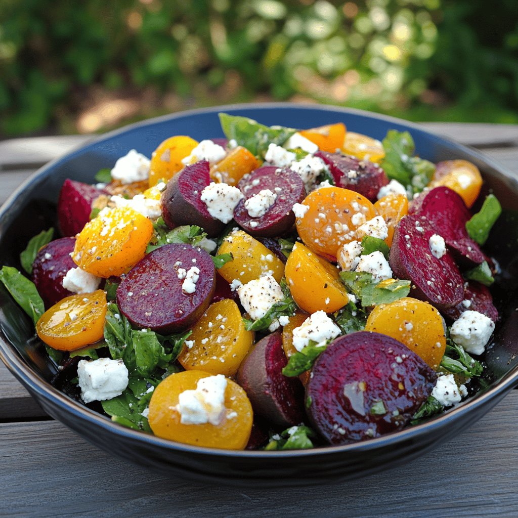 Roasted Beet and Feta Salad