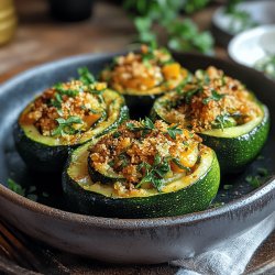 Courgettes rondes farcies