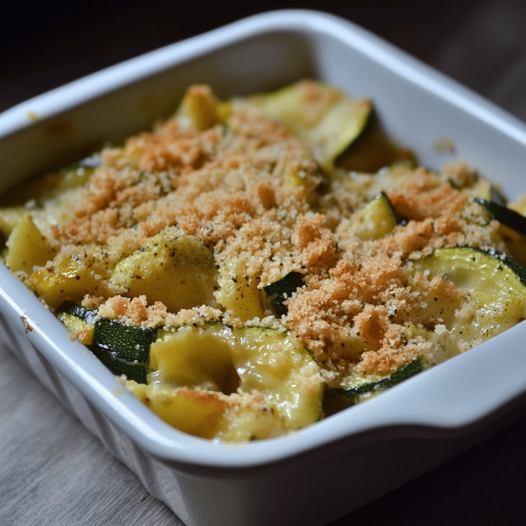 Crumble aux courgettes