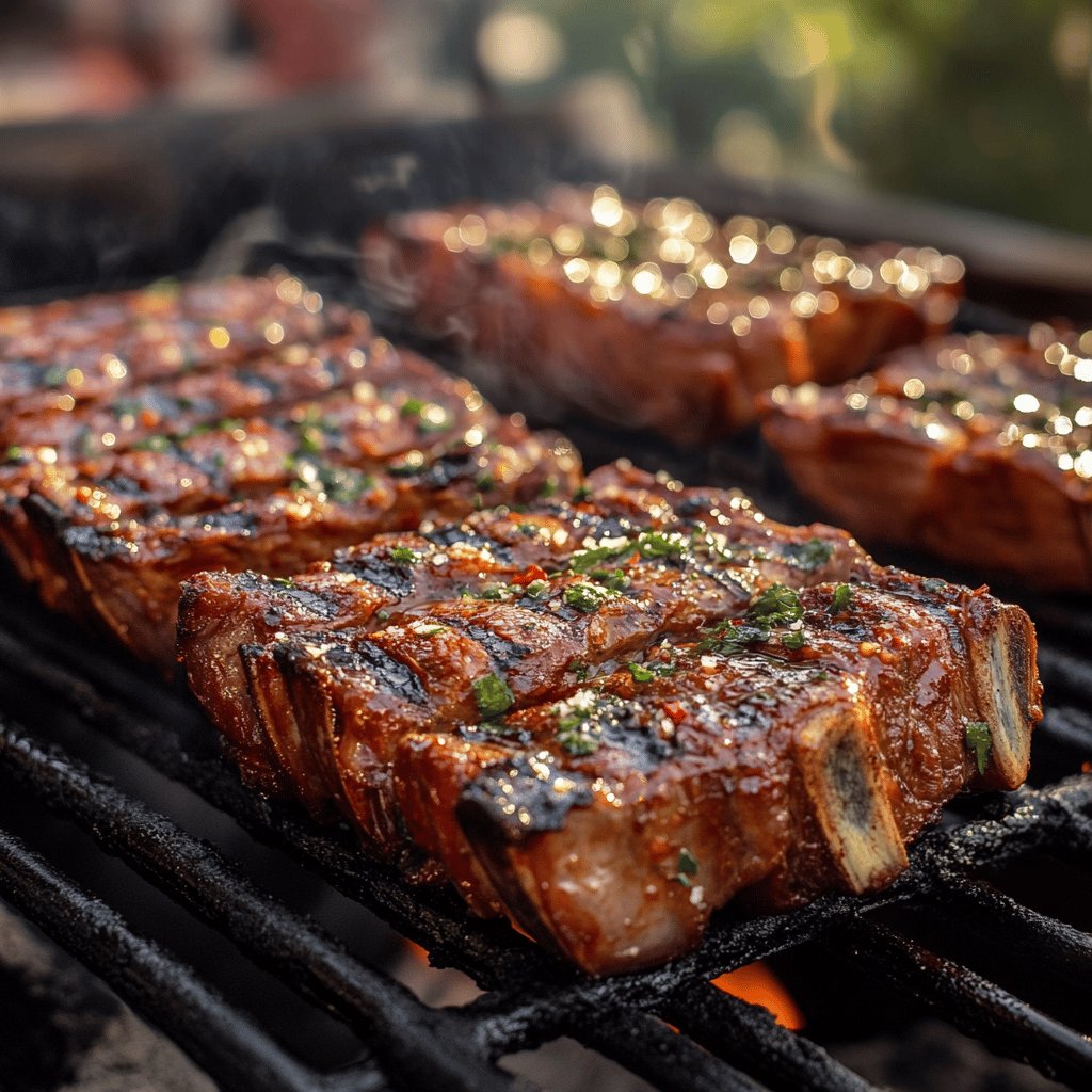 Côte de bœuf barbecue au gros sel