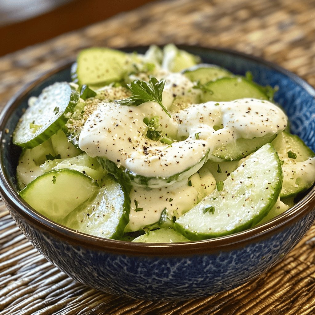 Creamy Cucumber Salad