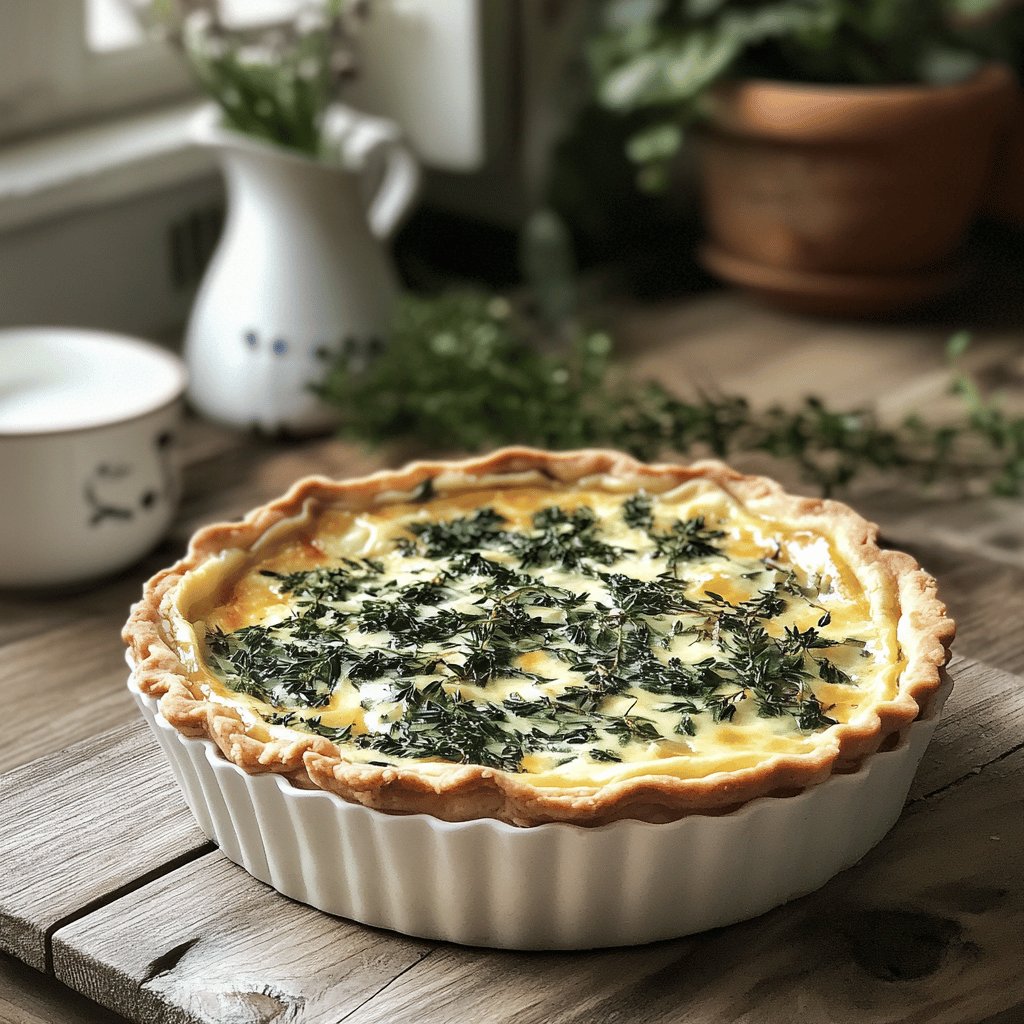 Quiche aux épinards et chèvre