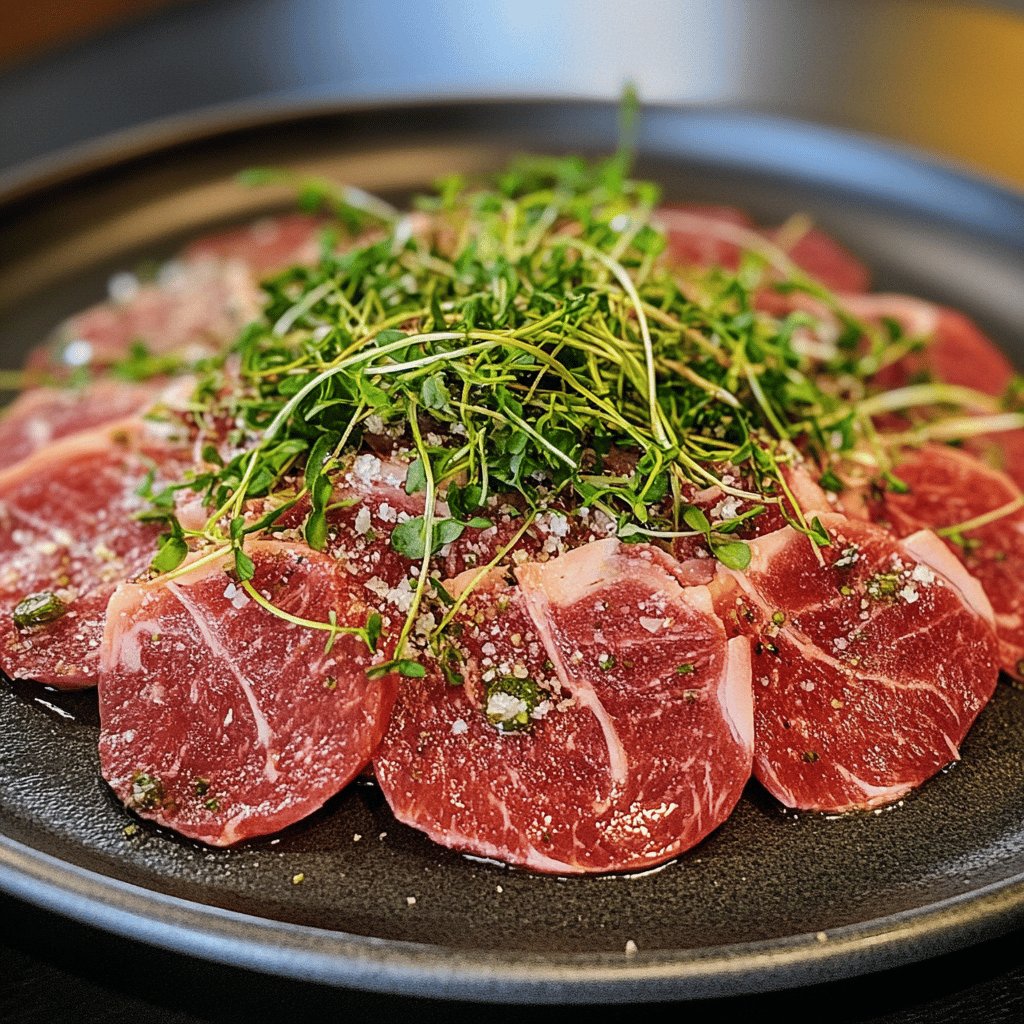 Carpaccio de boeuf classique