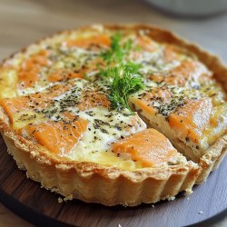 Quiche poireaux et saumon fumé