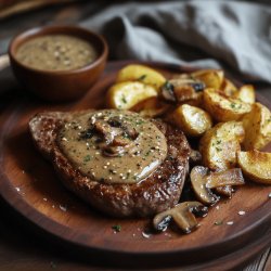 Sauce aux champignons pour steaks