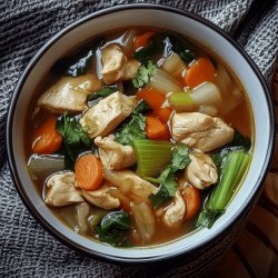 Soupe chinoise au poulet