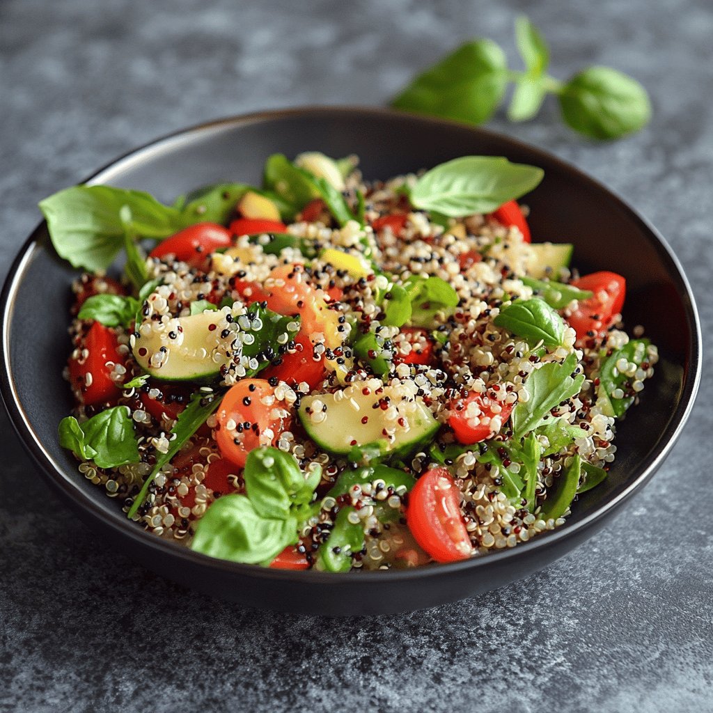 Salade de quinoa simple et savoureuse