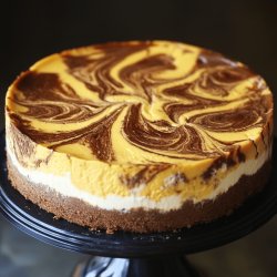 Marbled Pumpkin Cheesecake