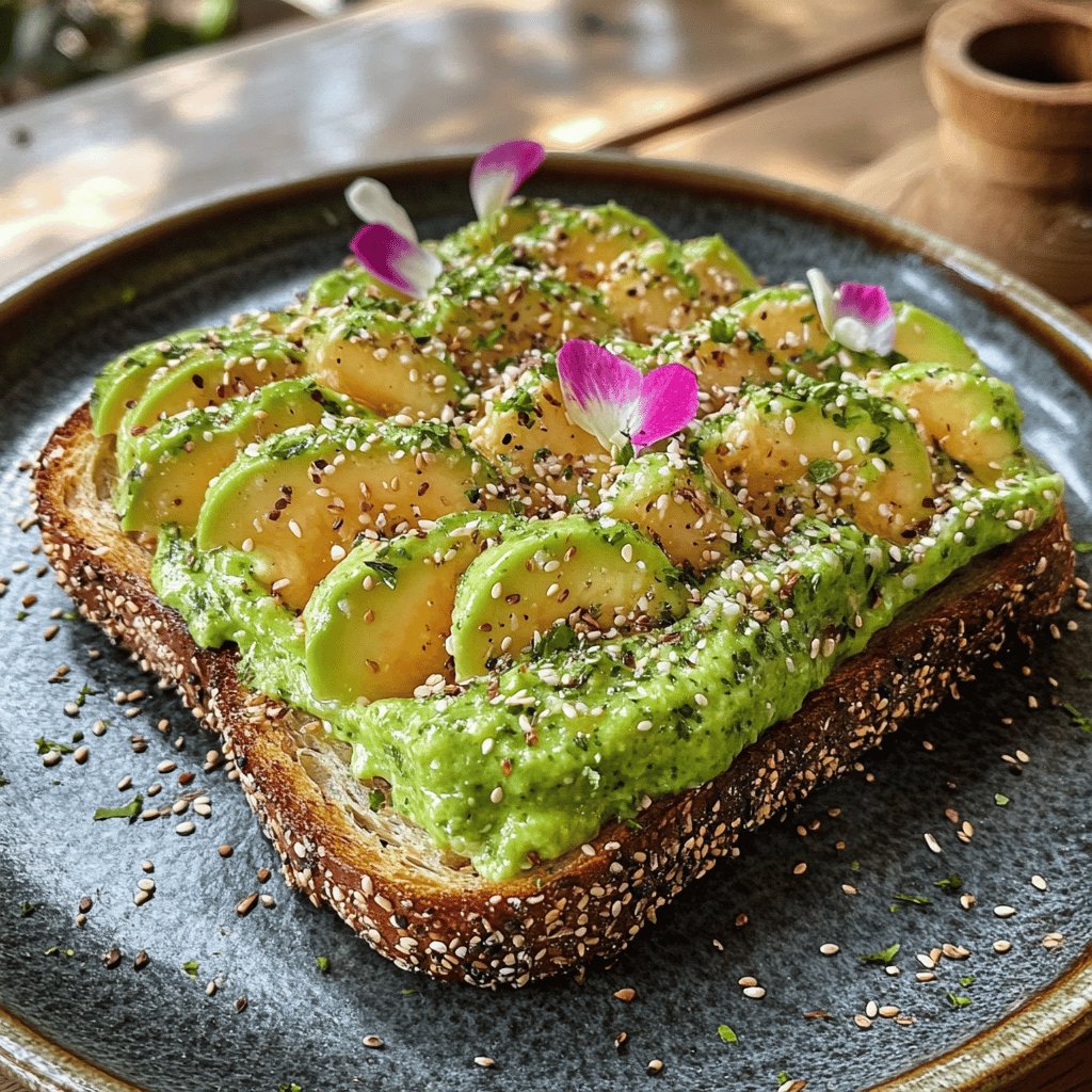 Toast à l'avocat classique