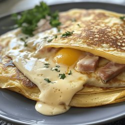 Crêpes Sarrasin à l'Œuf, Fromage et Jambon