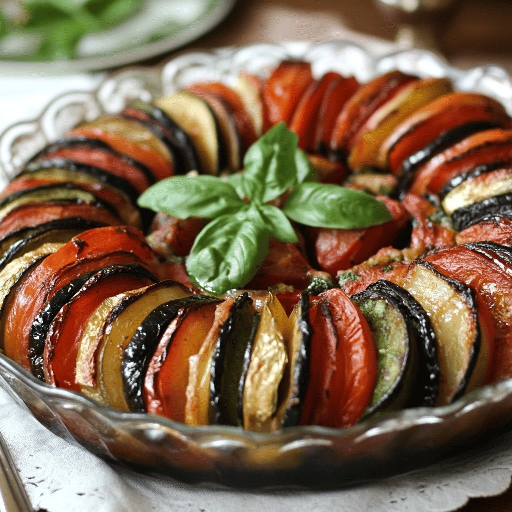 Ratatouille au four croquante