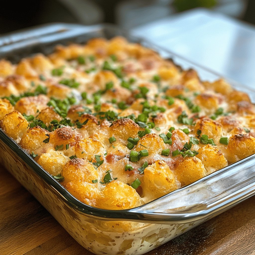 Simple Tater Tot Casserole