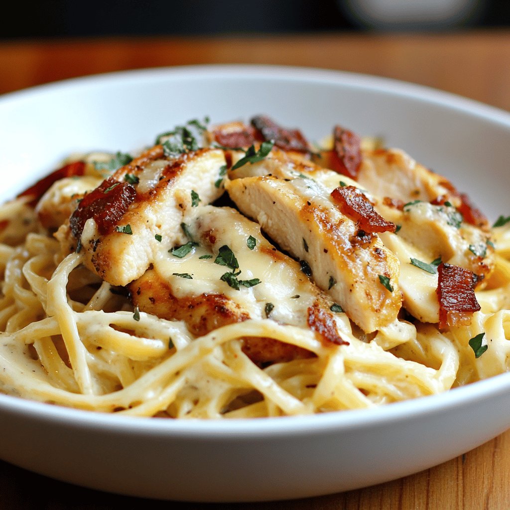 Four-Cheese Chicken Carbonara