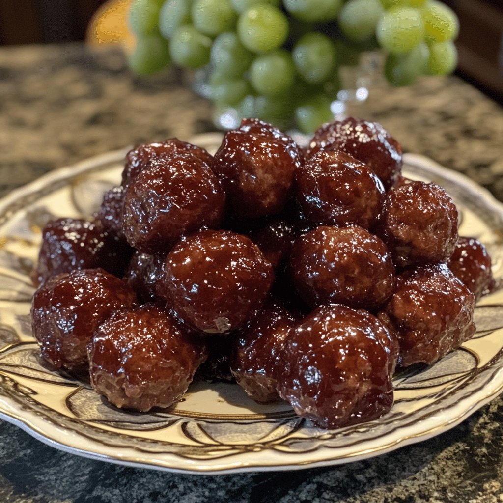 Grape Jelly Meatballs