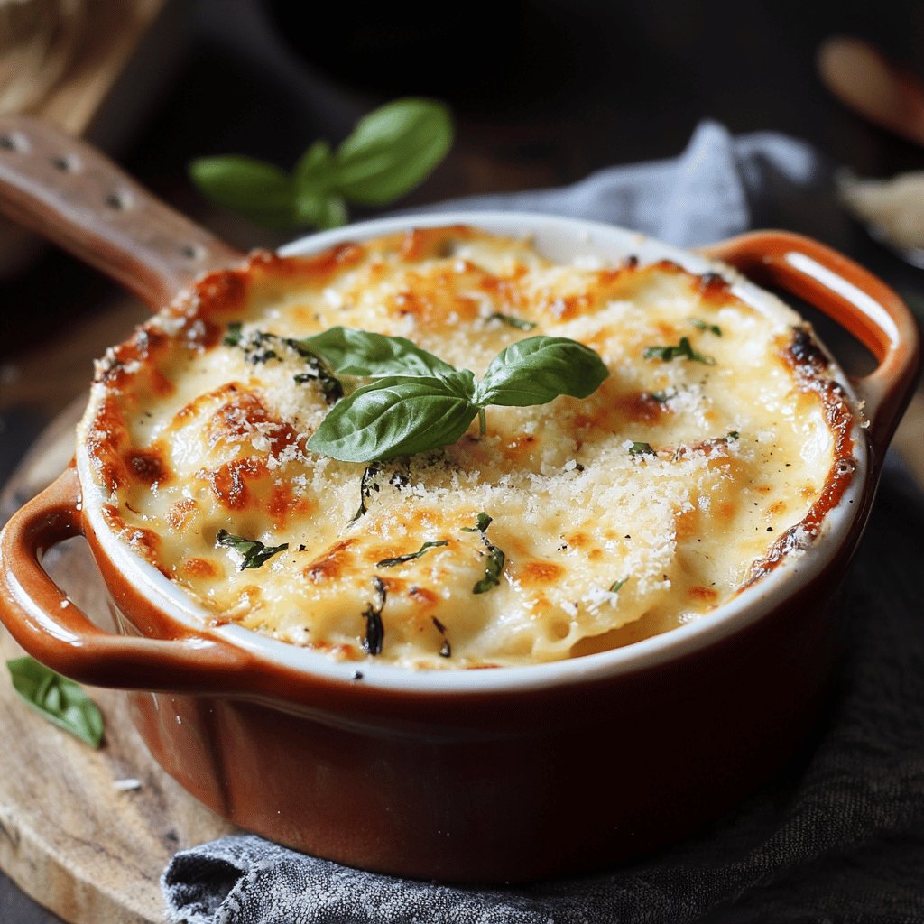 Gratin de ravioles au parmesan