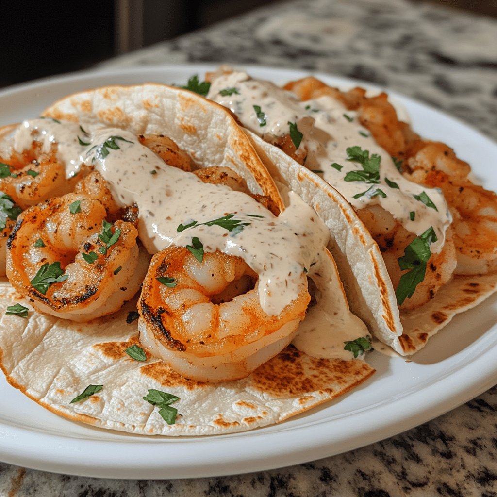 Shrimp Tacos with Crema