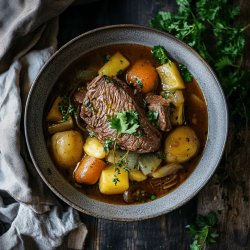 Pot-au-feu de boeuf traditionnel