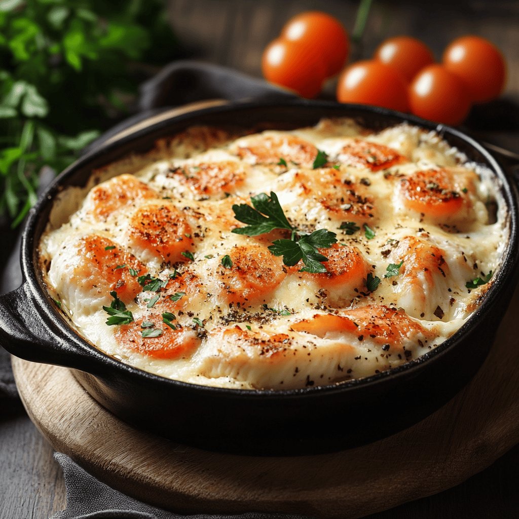 Gratin de poisson savoureux