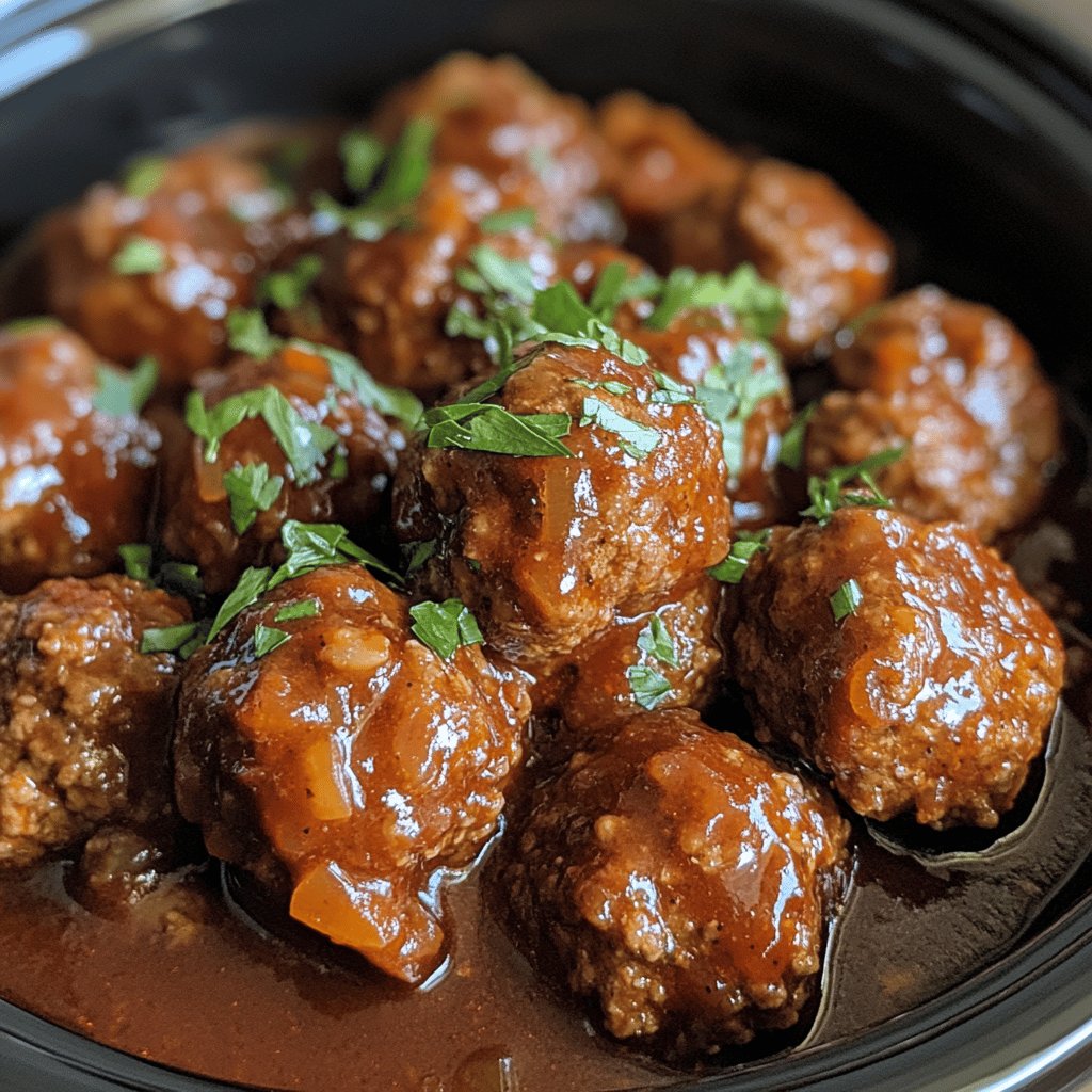 Easy Slow Cooker Meatballs