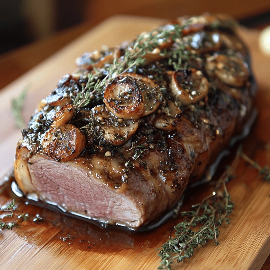 Selle d'agneau aux herbes