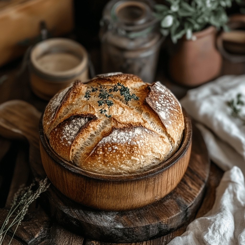 Pain de campagne en cocotte