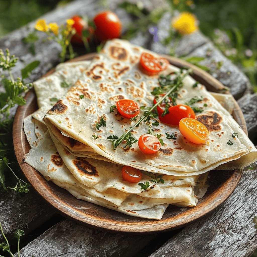 Piadine traditionnelles d'Émilie-Romagne