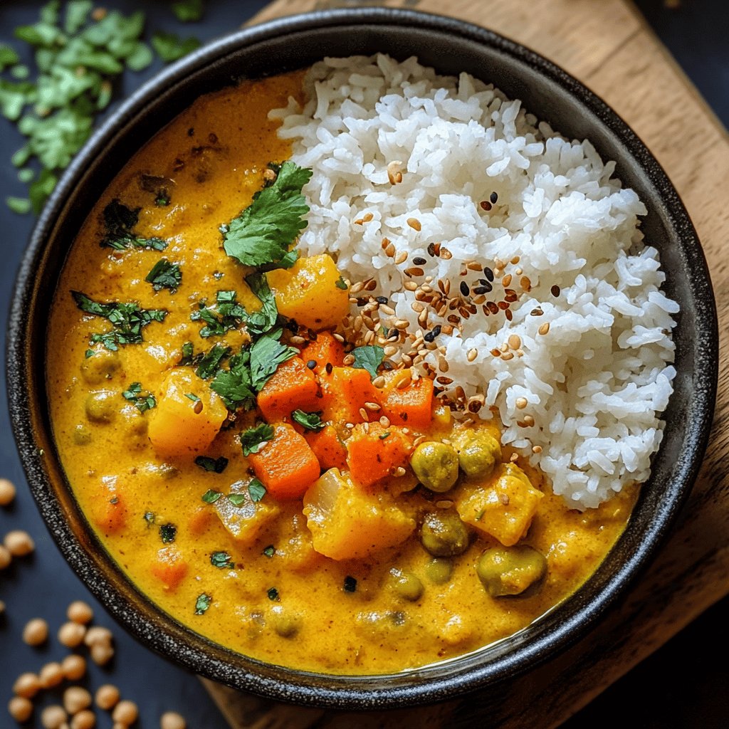 Pois cassés au curry