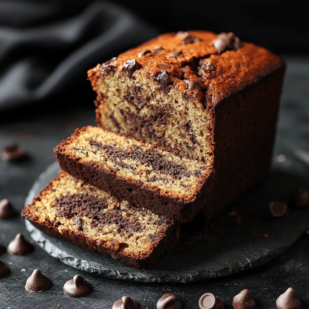 Banana bread chocolaté