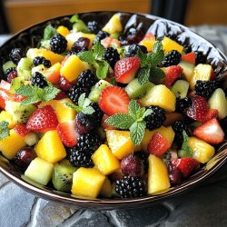 Colorful Fresh Fruit Salad