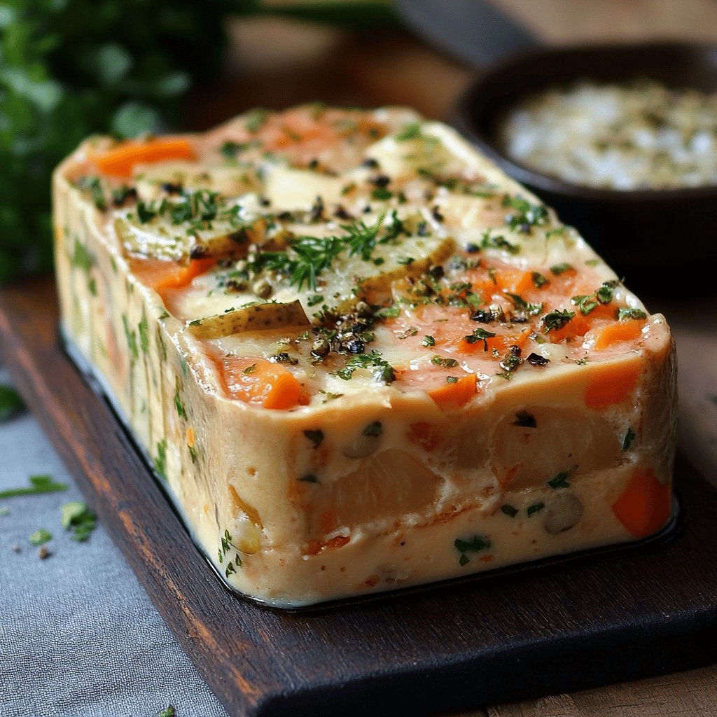 Terrine de poisson bicolore