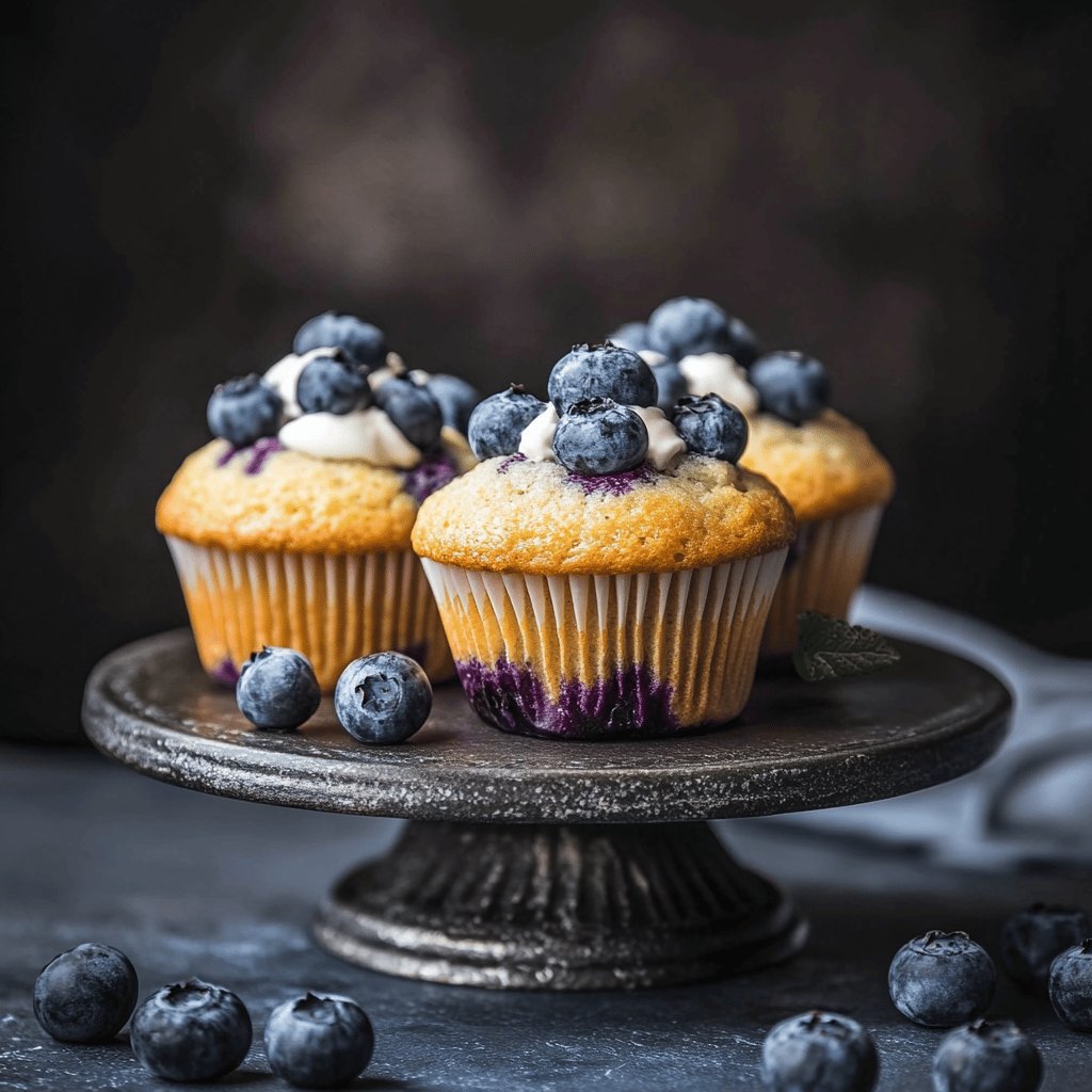 Blueberry Cream Muffins