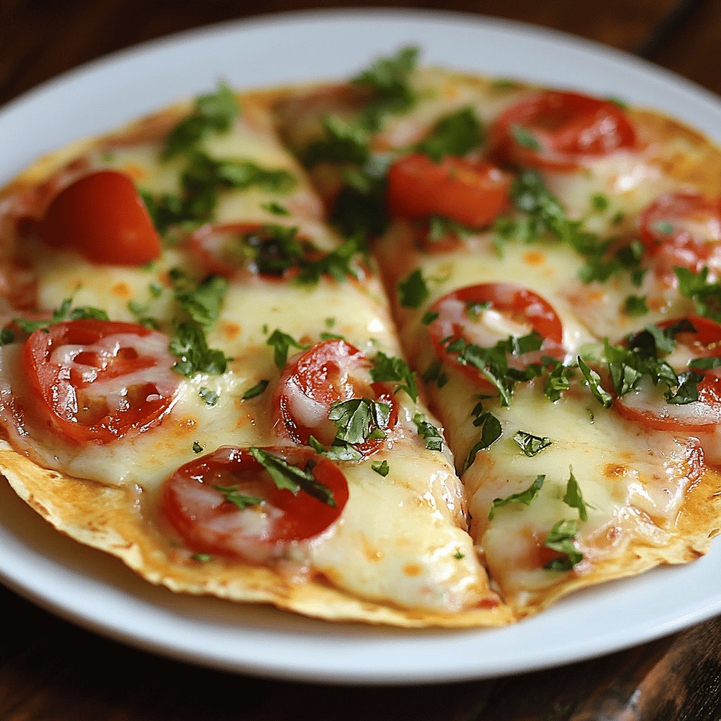 Quick Tortilla Pizza