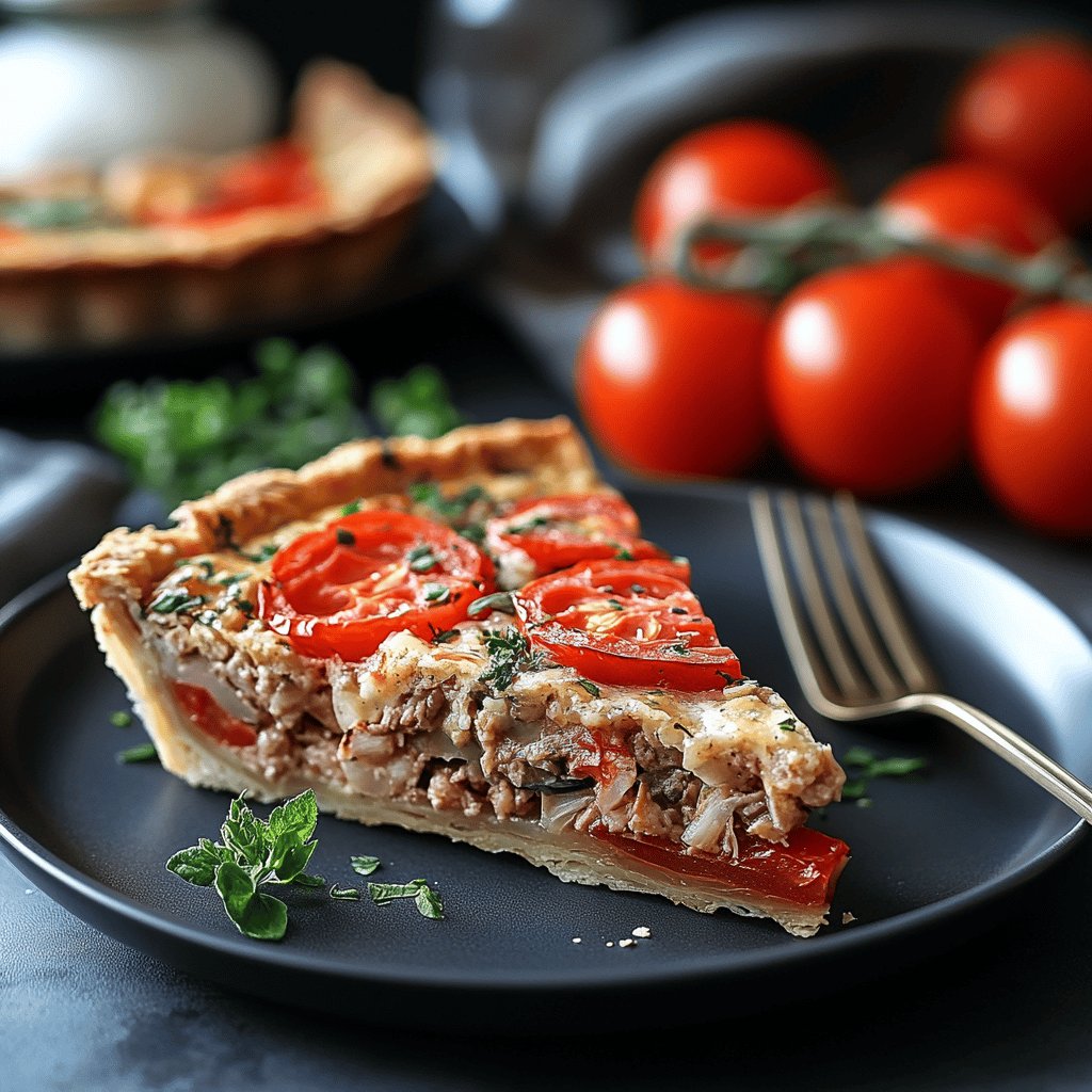 Tarte thon et tomate