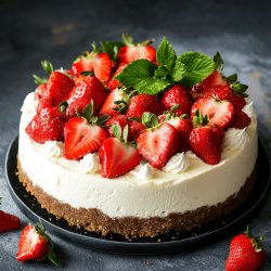 Delicious Strawberry Cheesecake