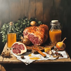 Palette de porc moutarde et miel