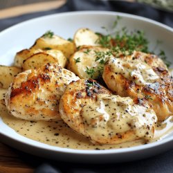 Escalopes de poulet à la moutarde