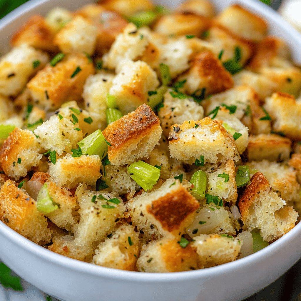 Classic Homemade Bread Stuffing