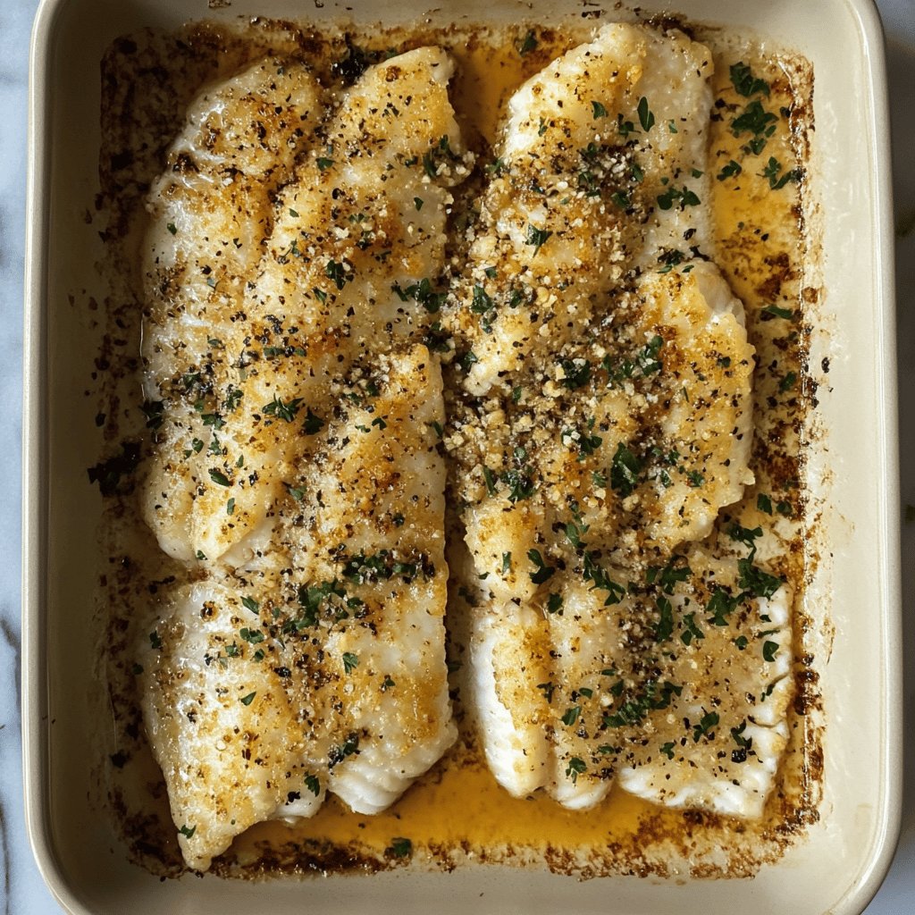 Simple Baked Flounder