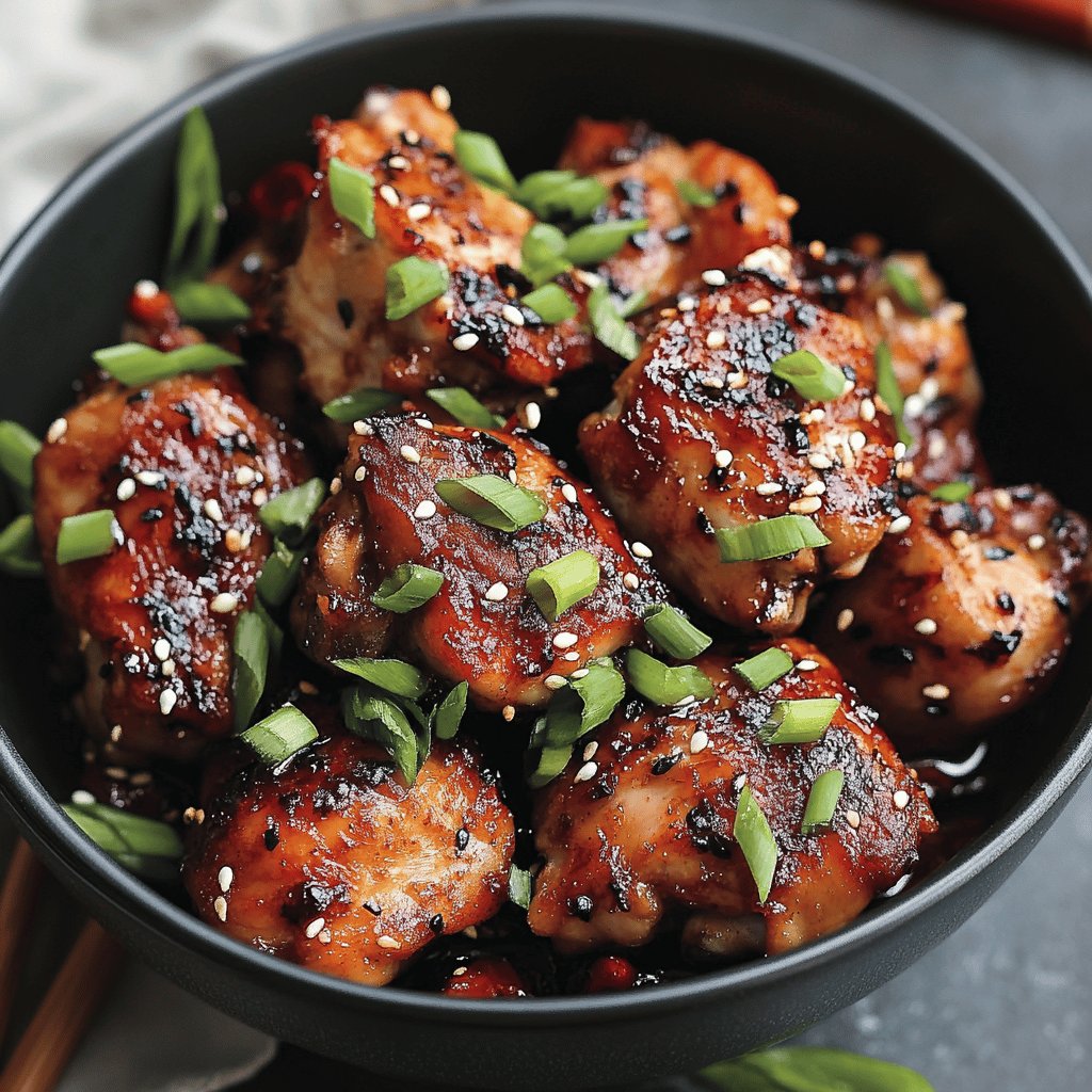 Hunan-Style Chicken Thighs