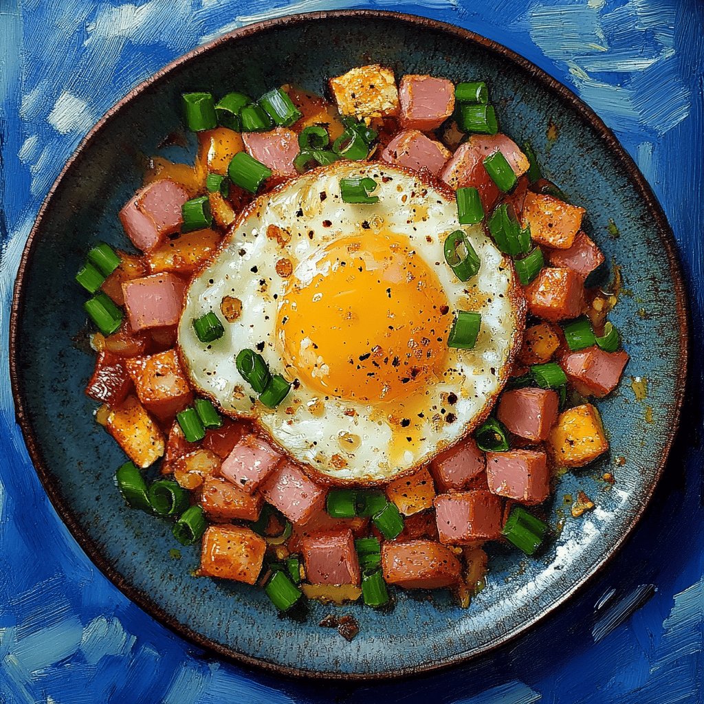 Spam and Eggs Breakfast