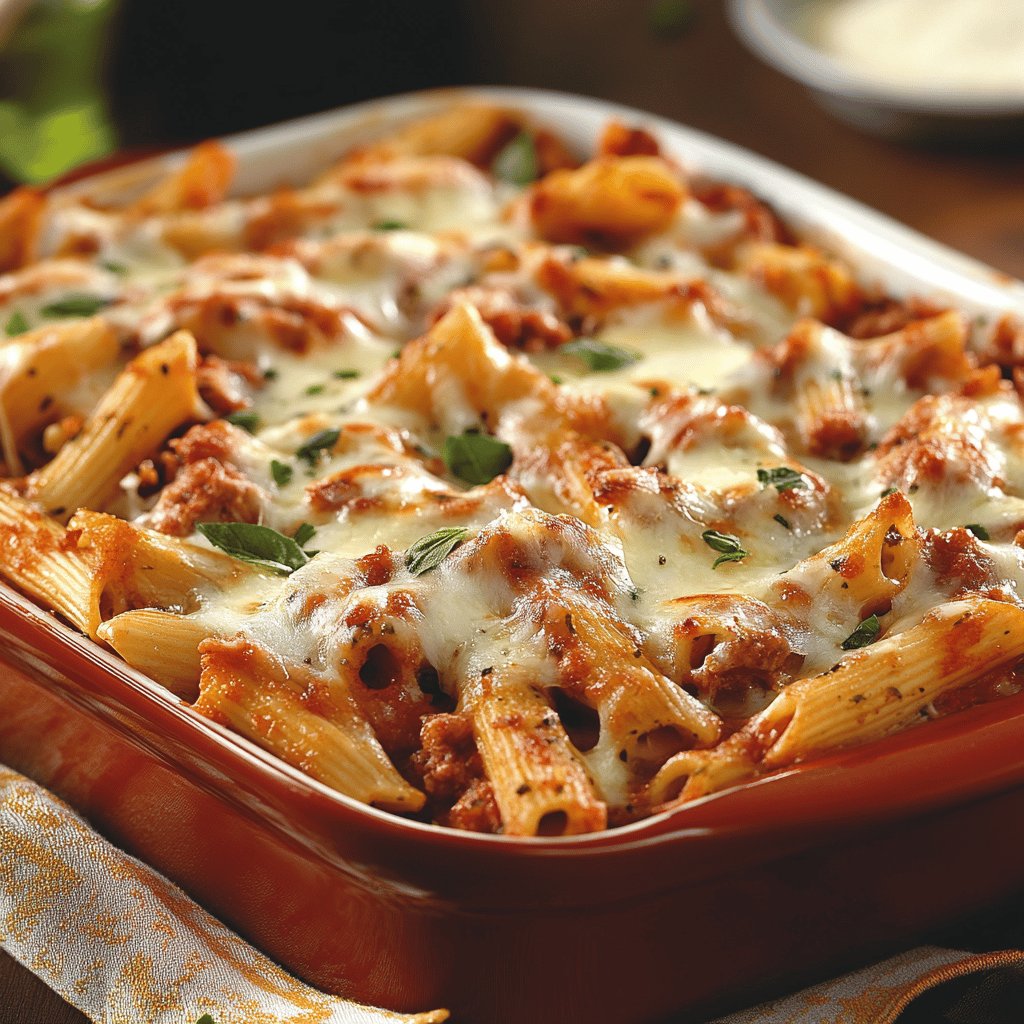 Baked Mostaccioli