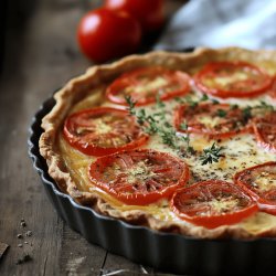 Tarte à la tomate et moutarde