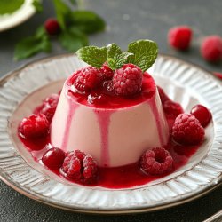 Bavarois à la framboise