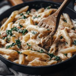 Creamy Garlic Penne Pasta