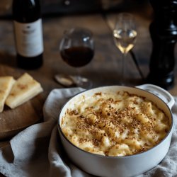 Gratin de macaronis au gruyère