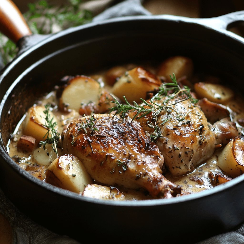 Lapin à la moutarde au four