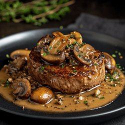 Filet mignon de porc aux champignons