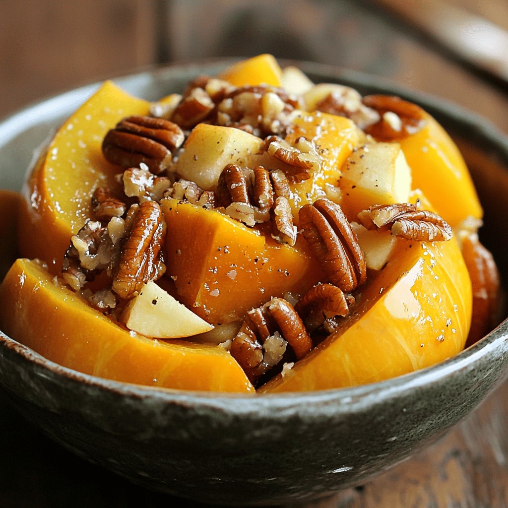 Squash with Apples and Pecans