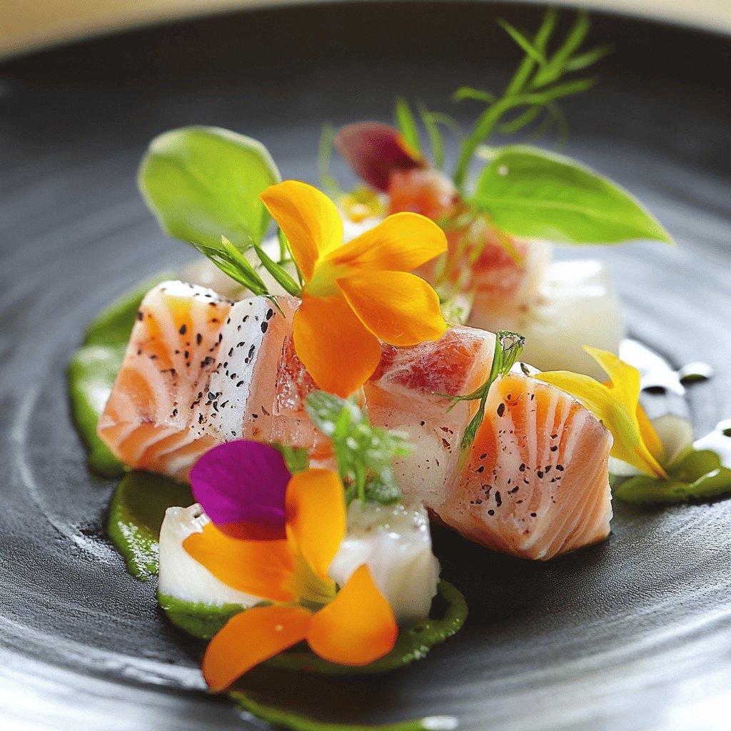 Sashimi de poisson à la tahitienne